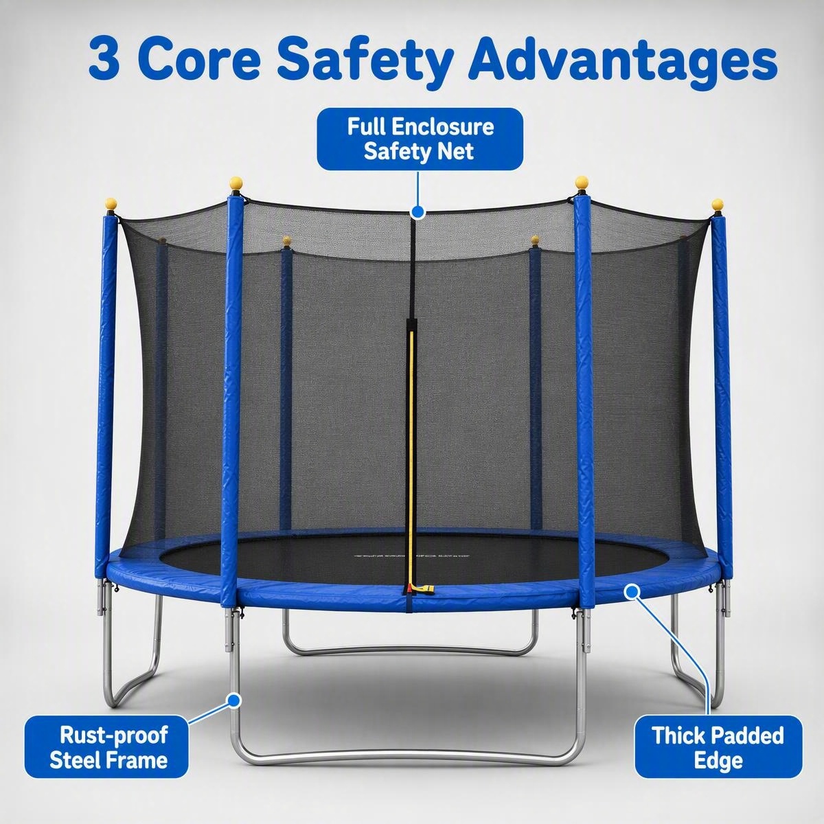 Trampolino da esterno con rete - Heavy Equipment Safety Training recensione e prezzo