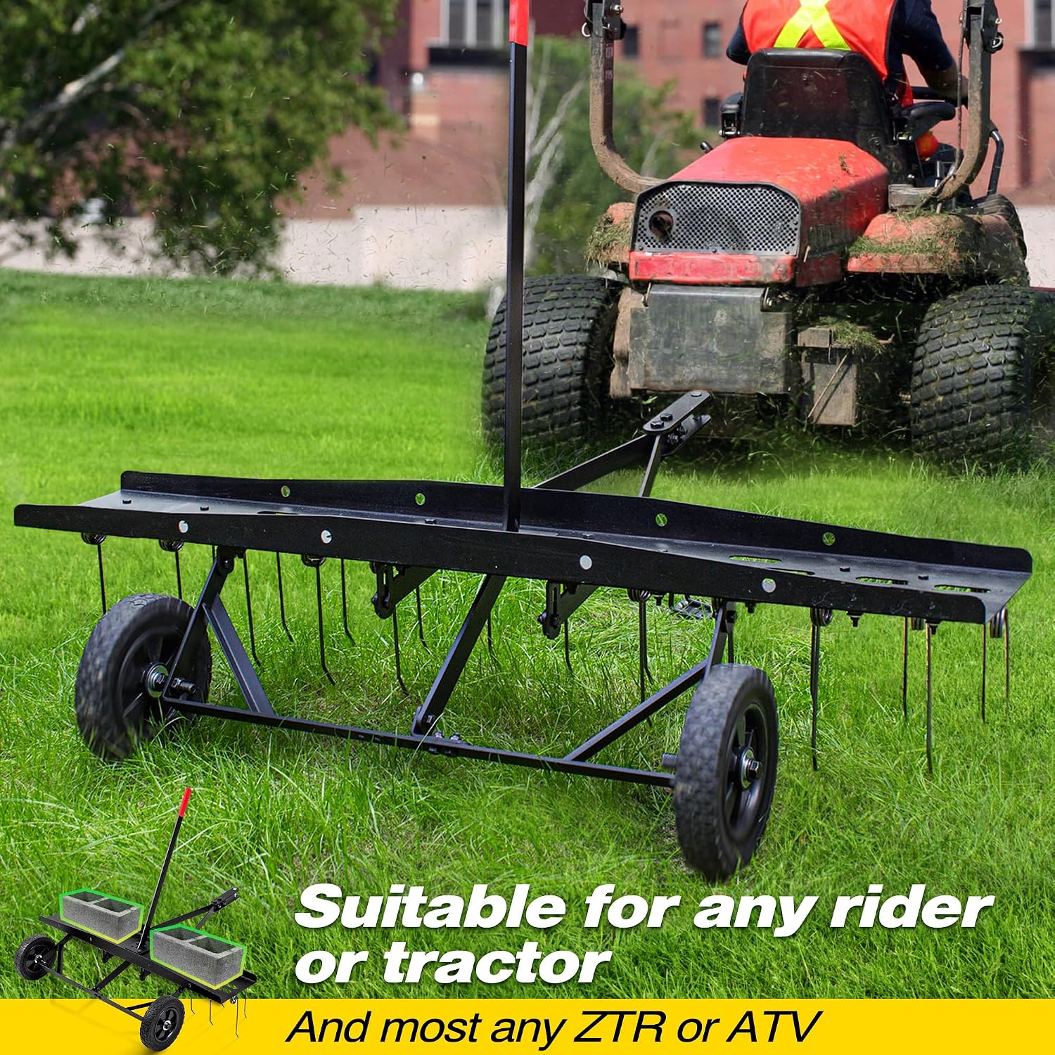Rastrello Aeratore per Prato T - Heavy Equipment Attachments recensione e prezzo